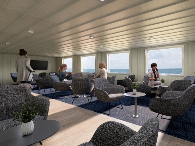 Bluebridge unveils Pōhutukawa Lounge for Connemara