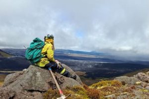…as trampers return to scorched Tongariro Alpine Crossing