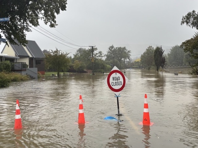 Flooding cuts road access to Akaroa